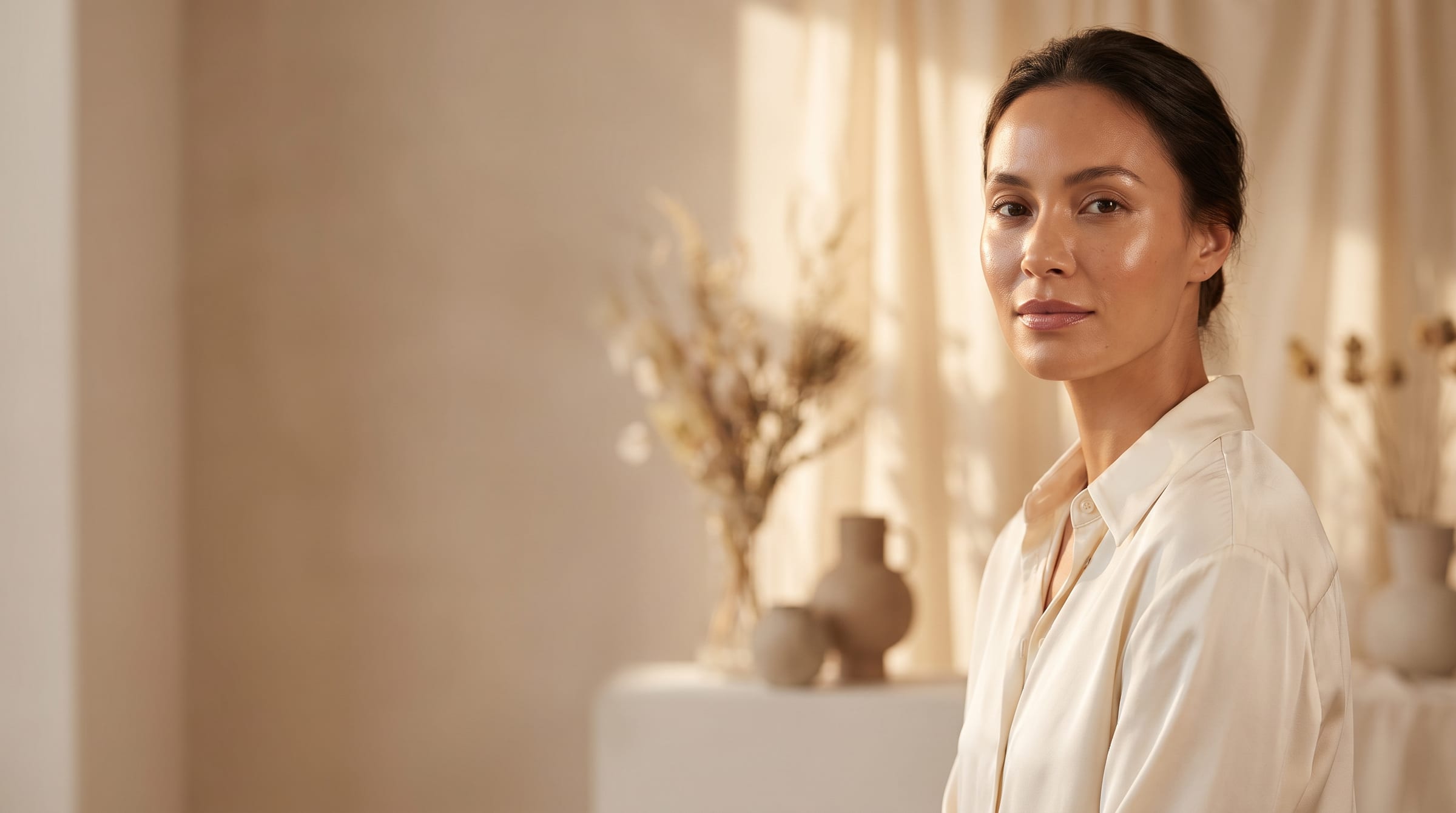 The serene, light-filled interior of Sculpted Body